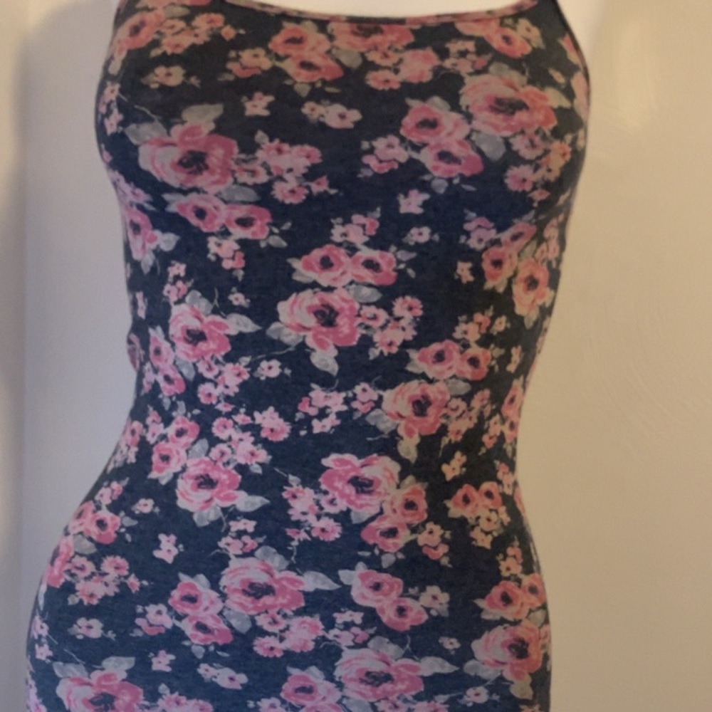 Floral Navy & Pink Tank top